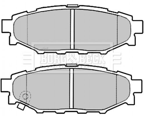 BORG & BECK Комплект тормозных колодок, дисковый тормоз BBP2004